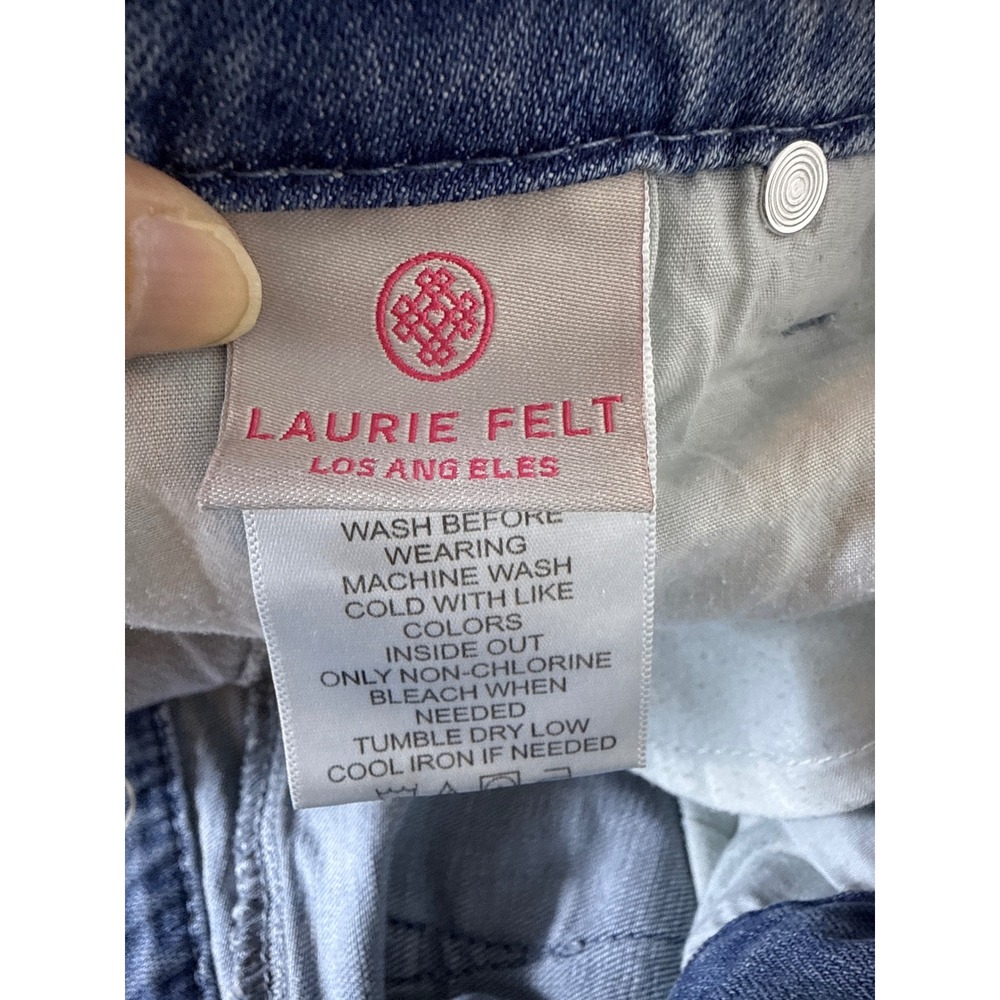 Laurie Felt Embellished Beaded Girlfriend Jeans Denim Pants Women's Plus Size 16 - Picture 12 of 12
